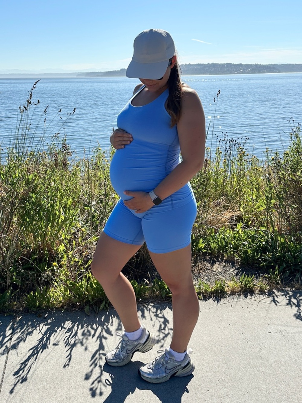 Beyond Yoga Maternity Tank + Biker Short Set - Medium - Great Condition
